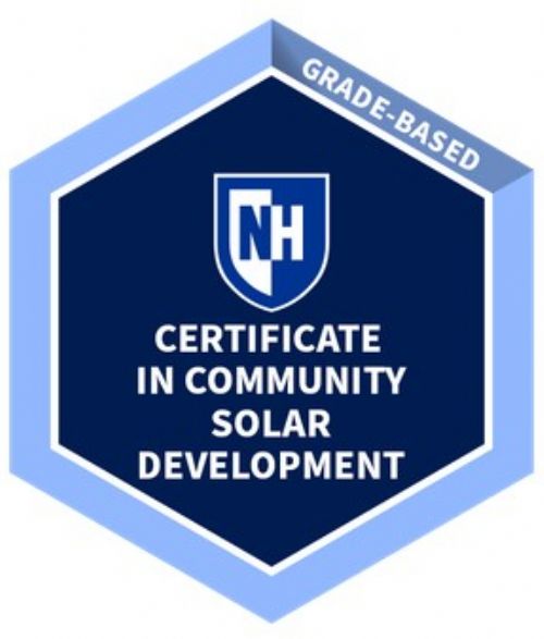 Community Solar Development Certificate